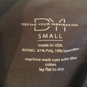 DYI black compression leggings.